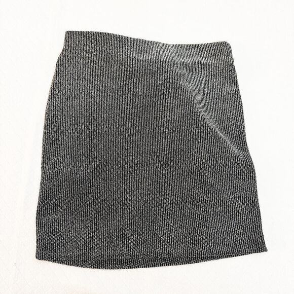 IRO Metallic Stretch Lisko Ruffle Mini Skirt Metallic Size 38 - Picture 2 of 6